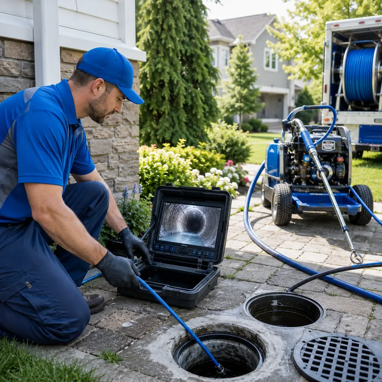 Outdoor drain cleaning professionals serving Deerfield, OH